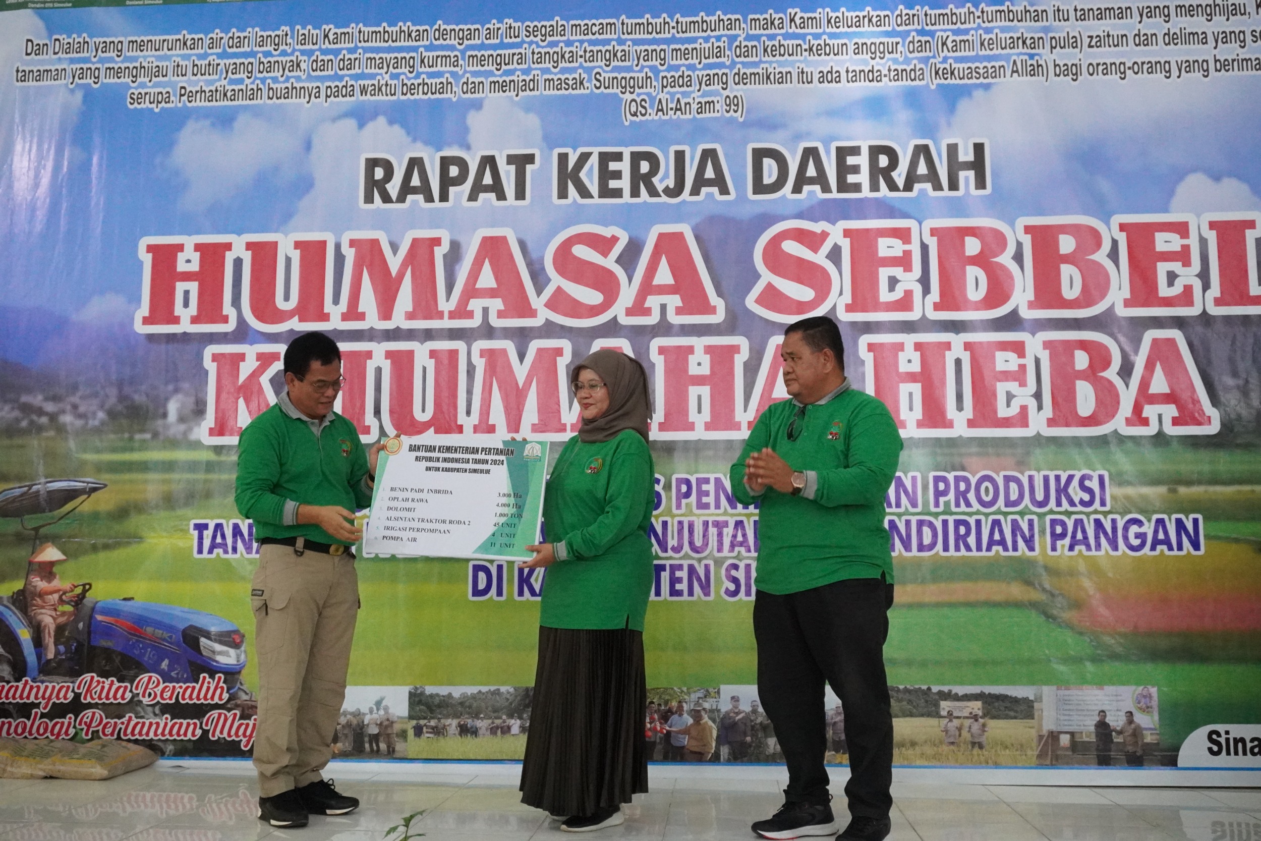 Rakerda, Program Humasa Sebbel/Khumaha Heba dihadiri Kadis Pertanian Aceh dan Pj Bupati Simeulue