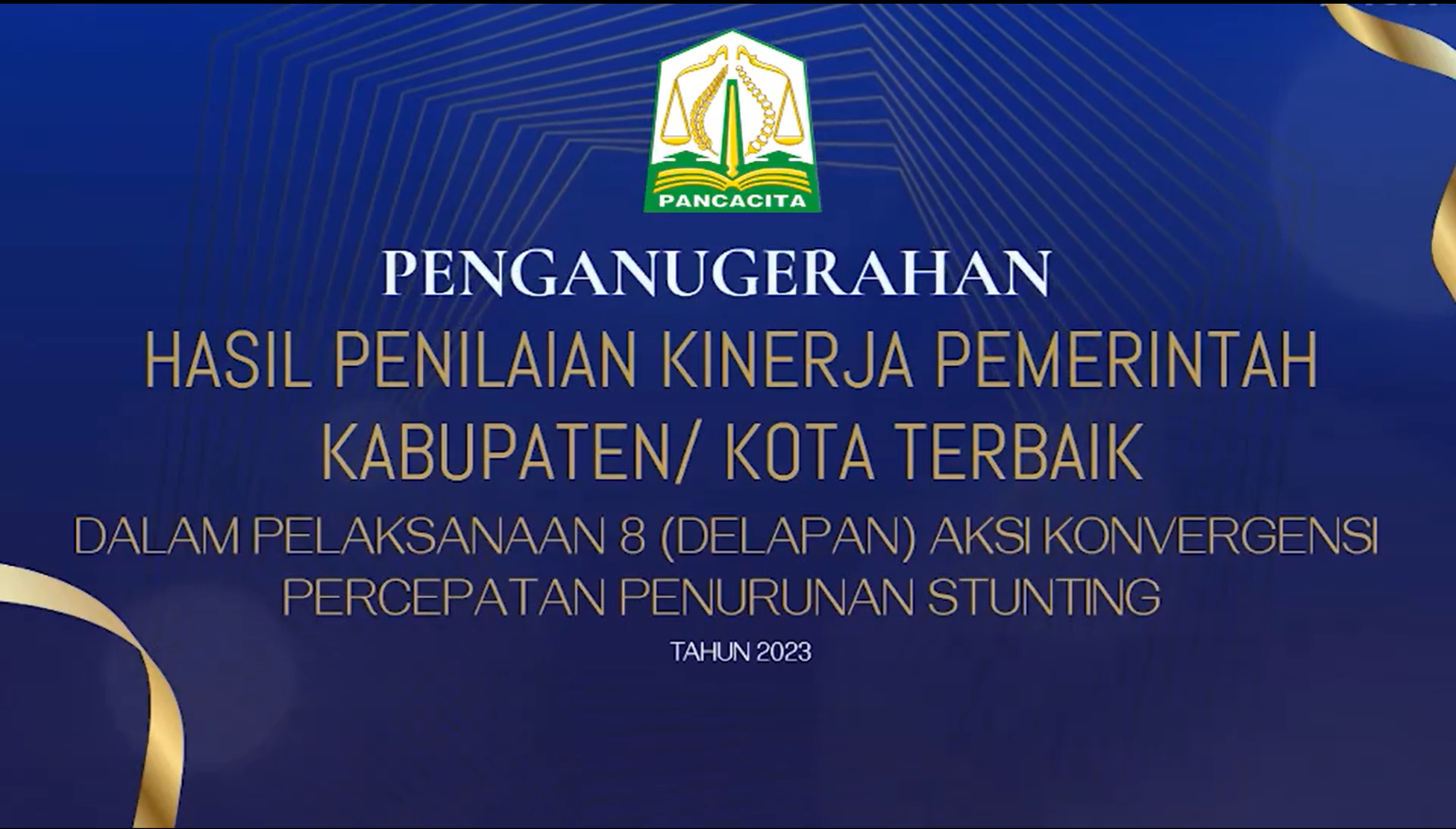 Pemerintah Kabupaten Simeulue Raih Juara Terbaik 1 Kategori Kinerja Konvergensi Penurunan Stunting 2023