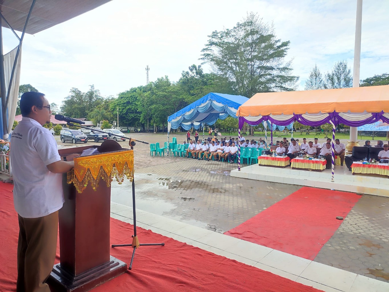 Peluncuran Tahapan Pilkada Serentak di Kabupaten Simeulue Dihadiri Asisten III dan Forkopimda