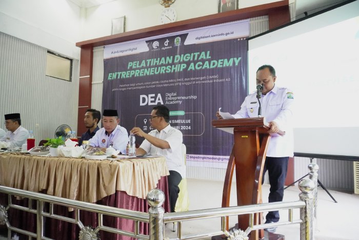 PJ Bupati Simeulue Buka Pelatihan Digital Entrepreneurship Academy ( DEA )