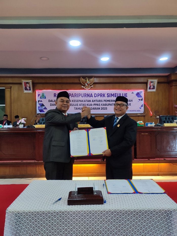 Pemda dan DPRK Sepakati KUA-PPAS Kabupaten Simeulue TA. 2025