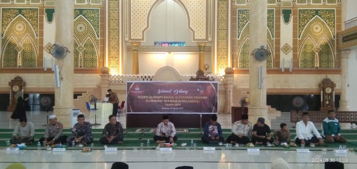 Asisten III Setdakab Simeulue Buka Tes Mampu Baca Al-Qur'an Bagi Paslon Bupati dan Wakil Bupati