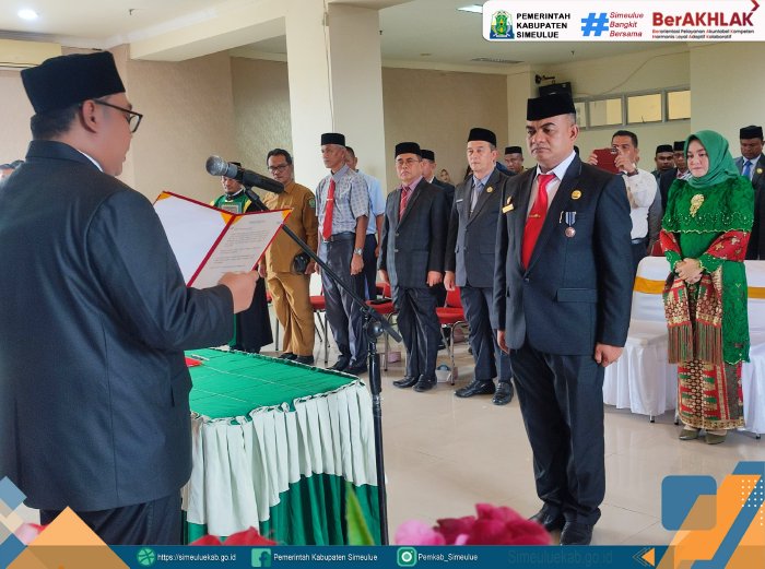 Pj Bupati Teuku Reza Fahlevi Tunjuk Dodi Bas sebagai Pj Sekda Simeulue