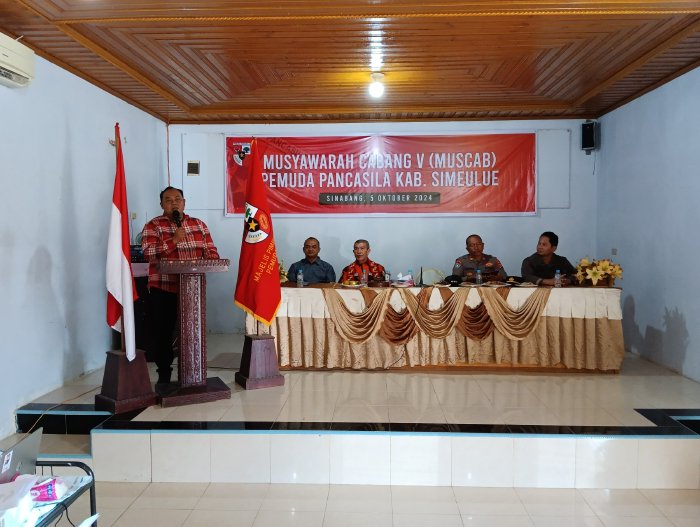 Penjabat Bupati Simeulue Buka Muscab V Pemuda Pancasila di Simeulue Timur