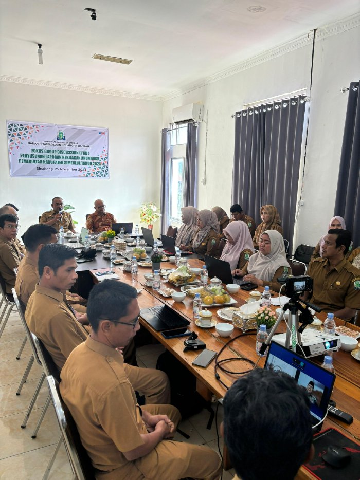 Pj. Sekda Hadiri Rapat FGD Penyusunan Laporan Kebijakan Akuntansi Pemda Simeulue Tahun 2024