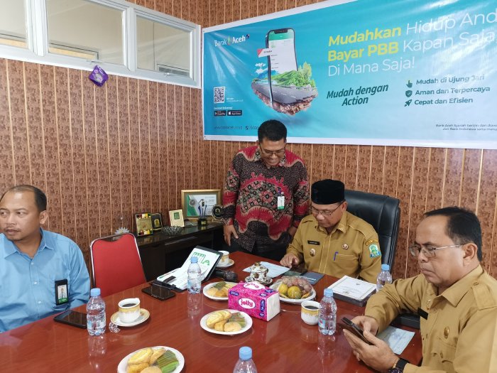 Wabup Simeulue Launching Pembayaran PBB P2 Simeulue Secara Online Melalui Fitur Actioncash