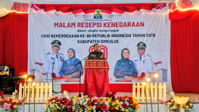 Pemkab Simeulue Gelar Malam Resepsi Kenegaraan HUT ke-80 RI, Berlangsung Meriah dan Penuh Apresiasi